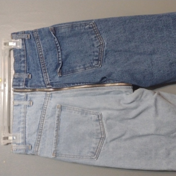 Revice half and half jeans, zipper along whole pant two tone size 27 - Picture 4 of 11